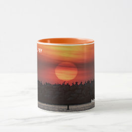 Caneca Cores de Pôr do Sol Deslumbrantes - Marina Del Rey