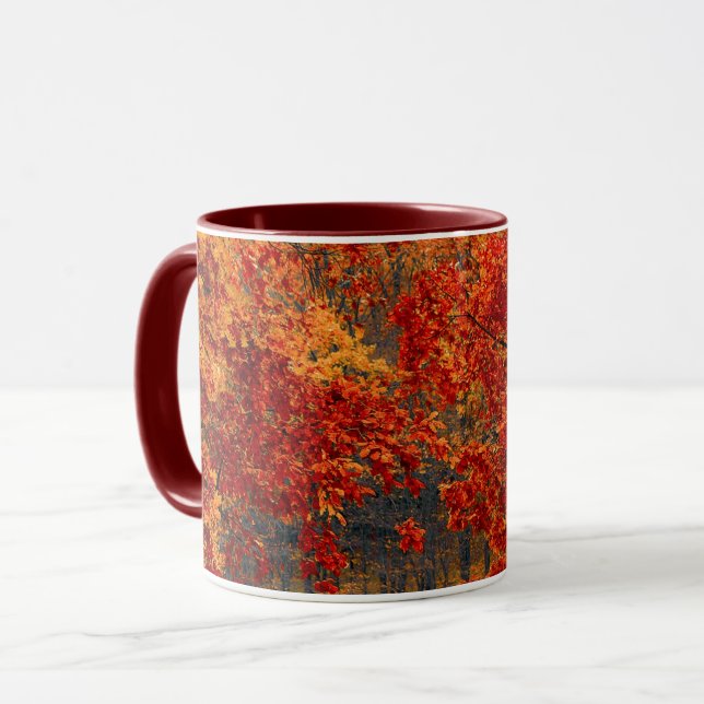 Caneca Cores sazonais do outono (Frente Esquerda)