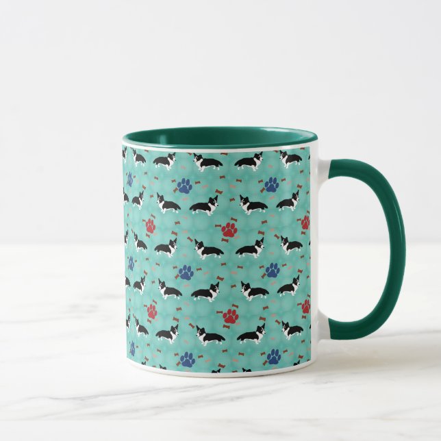 Caneca Corgi de Galês do casaco de lã (Direita)