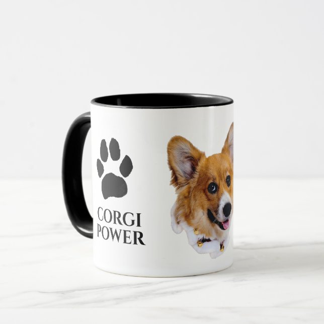 Caneca Corgi Power Mug (Frente Esquerda)