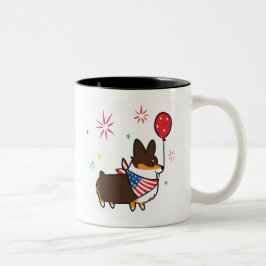caneca | CorgiThings de América do Corgi da Tri