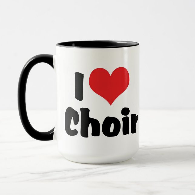 Caneca Coro Eu Amo Coração (Esquerda)