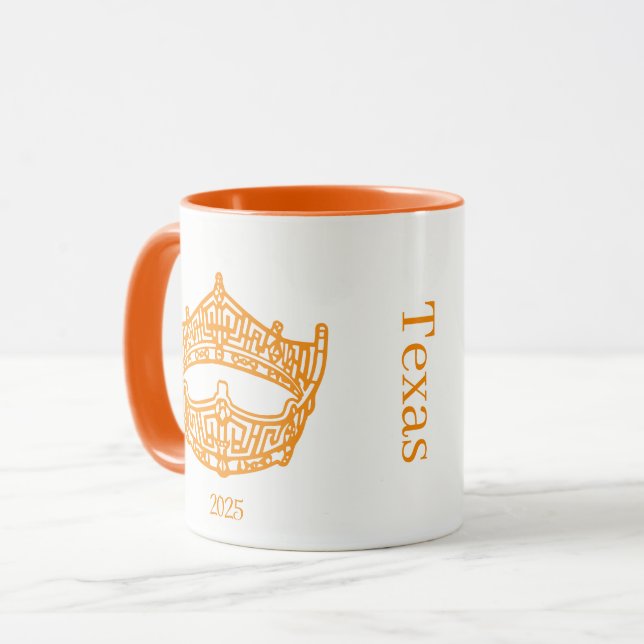 Caneca Coroa Americana Nome Personalizado Mug (Frente Esquerda)