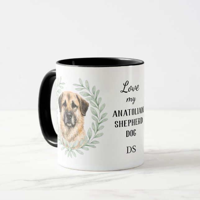 Caneca Coroa de Eucalipto Pastor Anatólio Monograma (Frente Esquerda)