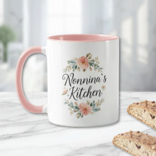 Caneca Coroa Floral Cozinha da Nonnina