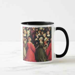 Caneca Coroação do Virgin, 1513 (óleo no painel) (det