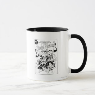 Caneca Corpo dos Lanternas Verdes, Preto e Branco