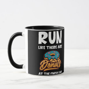 Caneca Corra Como Se Existissem Rosquinhas Na Maratona Fi