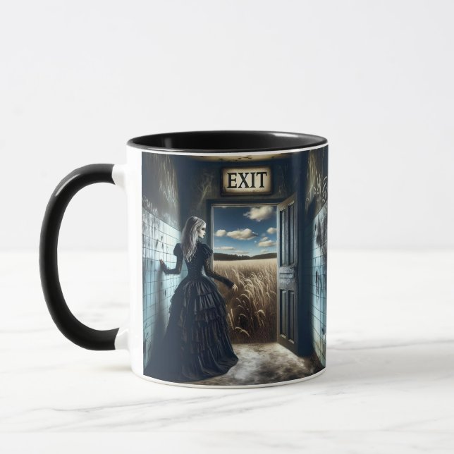 Caneca Corredor de Saída de Garota Fantasy Cute (Esquerda)