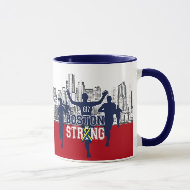 Caneca Corredores fortes do espírito de Boston no (Direita)