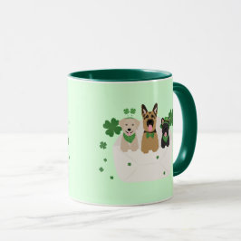Caneca Correio de Cachorro do Dia de São Patrício