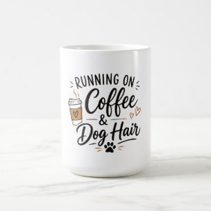 Caneca Correndo em Café e Pelo de Cachorro