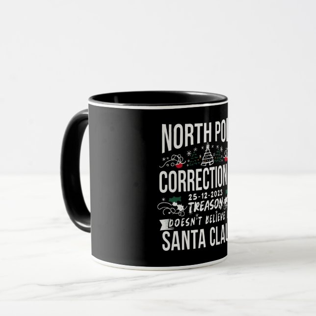 Caneca Correto do Polo Norte - Correspondência da Família (Frente Esquerda)