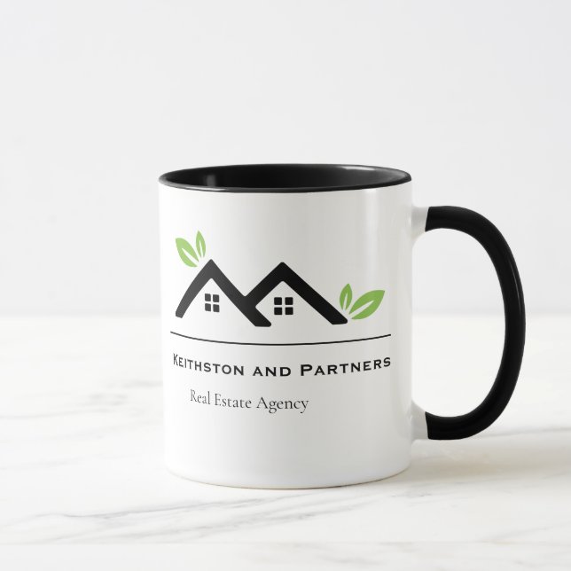 Caneca Corretores de imóveis promocionais modernos (Direita)