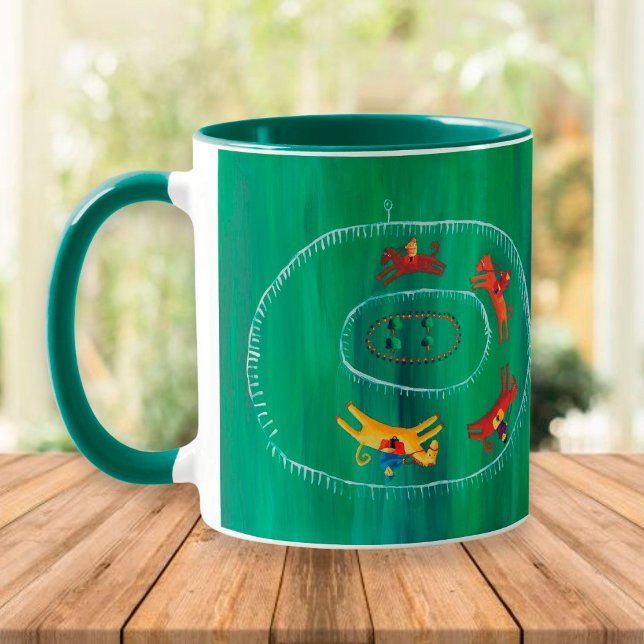 Caneca Corrida de Cavalo Moderno (Criador carregado)