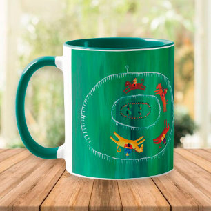 Caneca Corrida de Cavalos Moderna 