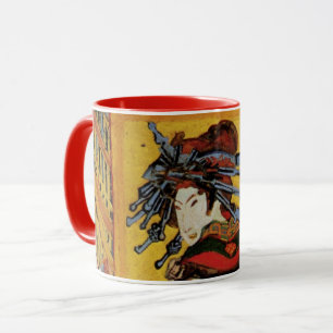 Caneca Cortesã Japonesa Oiran por Vincent van Gogh