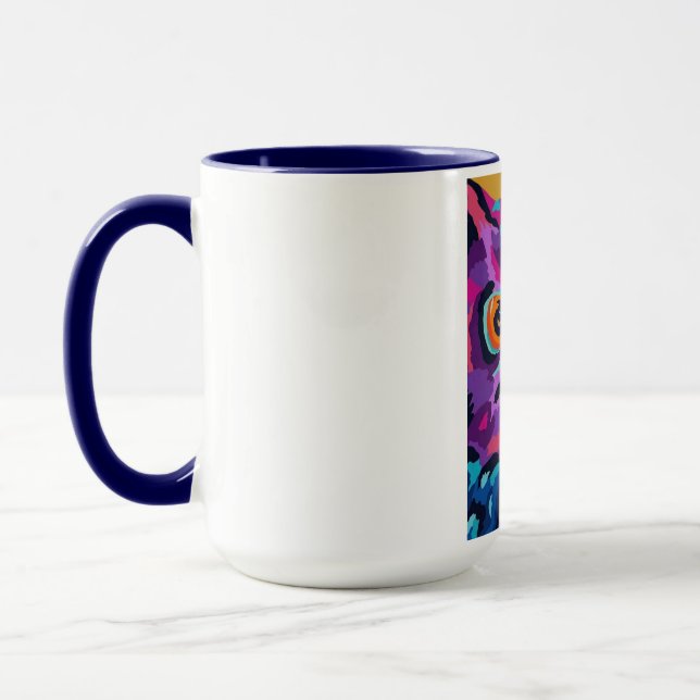 Caneca Coruja abstrata  (Esquerda)