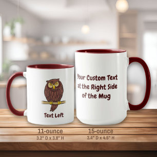 Caneca Coruja Cartoon Mug