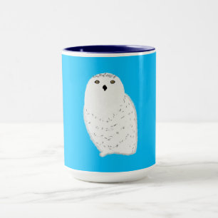 Caneca Coruja da neve com glamour moderno