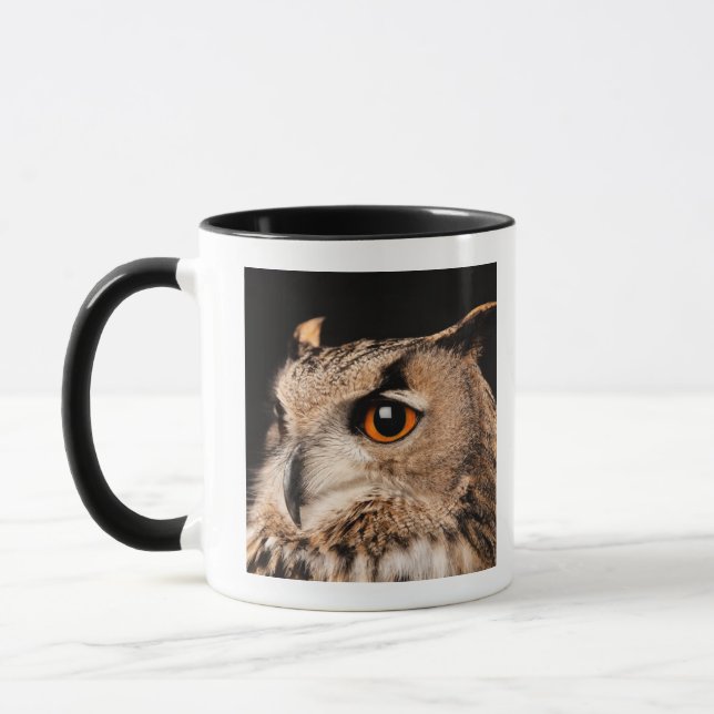 Caneca Coruja de Eagle do Eurasian (Esquerda)