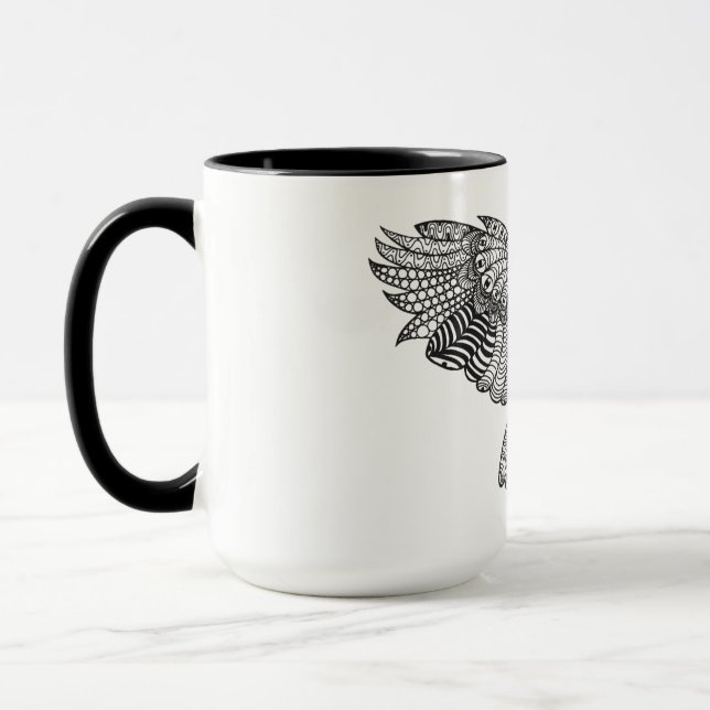 Caneca Coruja de Eagle inspirada (Esquerda)