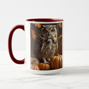 Caneca Coruja de Outono