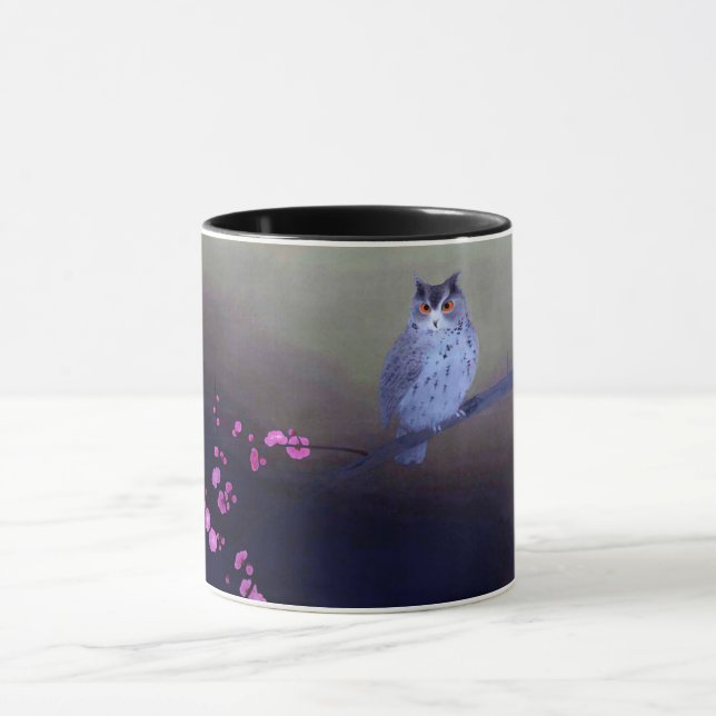 Caneca Coruja e Flor de Ameixa, Kobayashi Kokei (Centro)