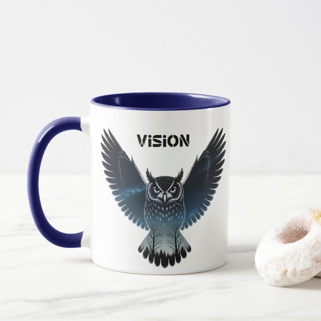 Caneca coruja noturna (Com Donut)