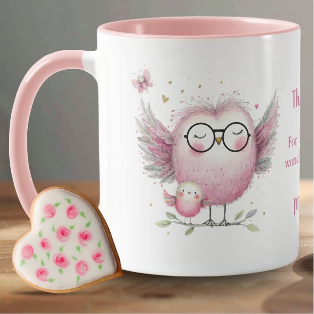 Caneca Coruja Obrigado Professor (Criador carregado)