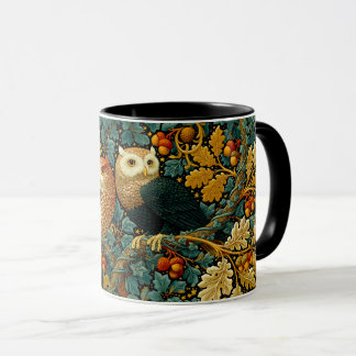 Caneca Corujas Sábias & Hera Pintura no Estilo de William