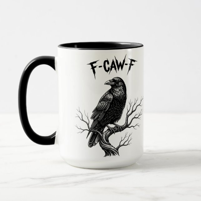 Caneca Corvo - F-Caw-F (Esquerda)