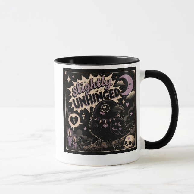 Caneca Corvo Levemente Desencadear (Direita)