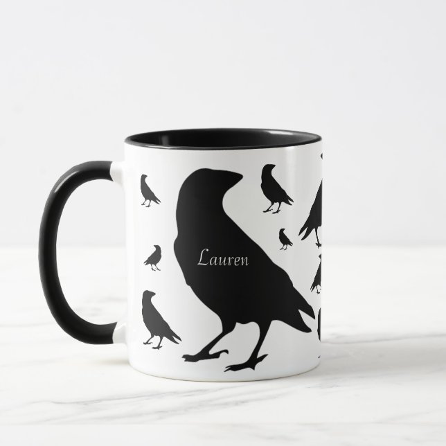 Caneca Corvo Raven Personalizado Por Todo O Café Impressã (Esquerda)