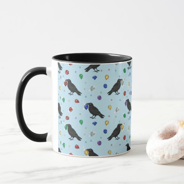Caneca Corvos com Joias  (Com Donut)
