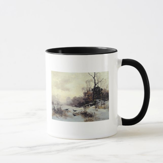 Caneca Corvos em um inverno Paisagem, 1907 (Direita)