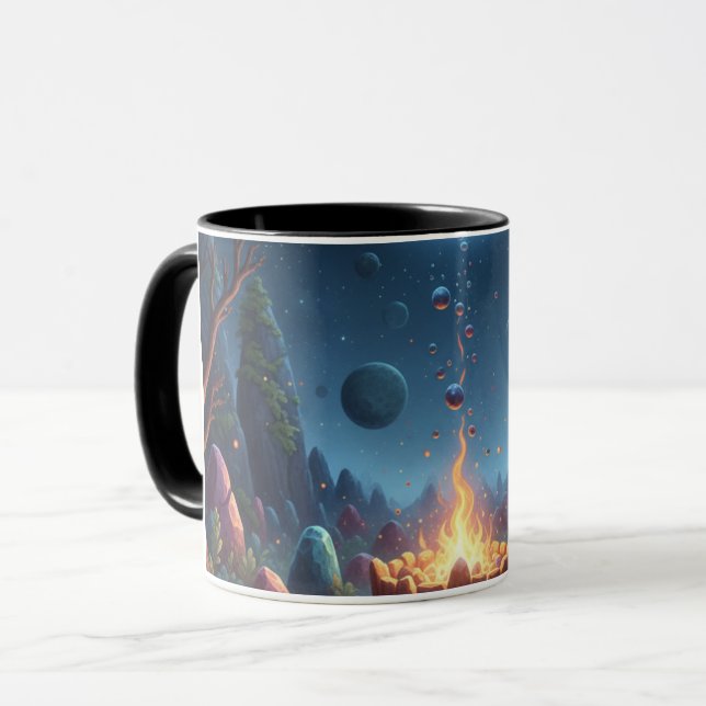 Caneca Cosmic Campfire Magic Forest Coffee Mug (Frente Esquerda)