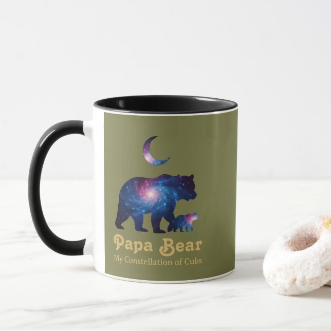 Caneca Cosmic Papa Bear & Cub (Com Donut)