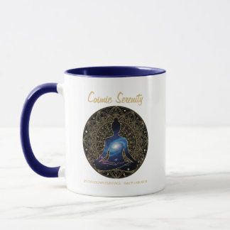 Caneca Cosmic Serenity Meditation – Galaxy Mandala 