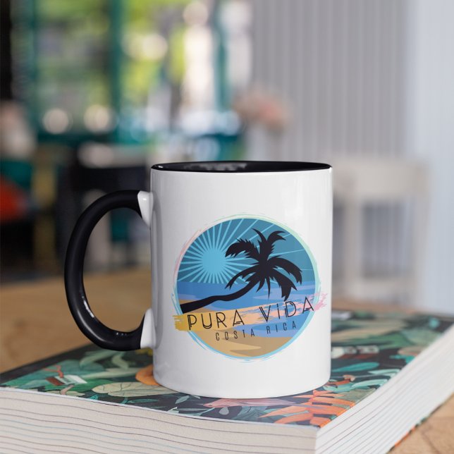 Caneca Costa Rica Beach Pura Vida Souvenir (Costa Rica Beach Pura Vida Souvenir Mug)