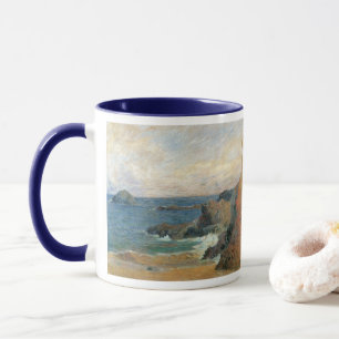 Caneca Costa Rocky por Paul Gauguin, Impressionismo Vinta