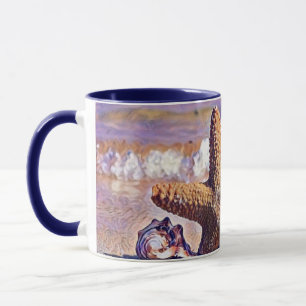 Caneca Costeletas de Aquarela Roxo Moderna