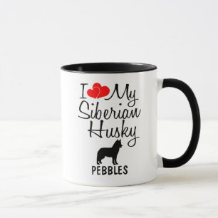 Caneca Costume Amo Meu Cachorro Siberiano