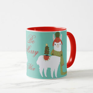 Caneca Costume do lama do Natal