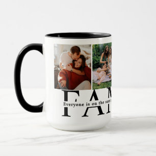 Caneca Cota de Amor Familiar Personalizada 4 Colagem de F