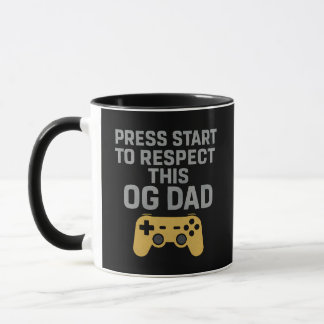 Caneca Cota de Respeito do Pai do Jogador Retroativo