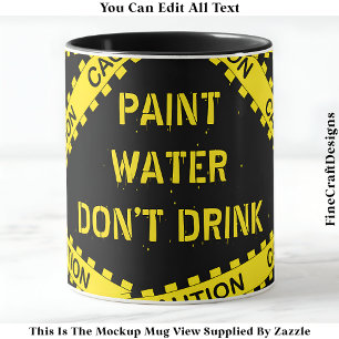 Caneca Cota Engraçada De Água Tinta Para Artistas Crafter