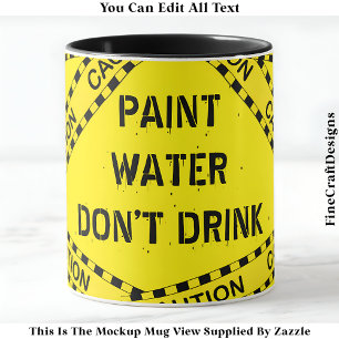 Caneca Cota Engraçada De Água Tinta Para Artistas Crafter