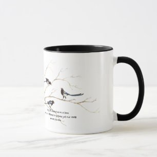 Caneca Cota Familiar com Família de Aves da Magpie Waterc