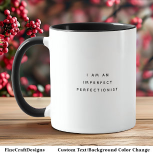 Caneca Cota Imperfeita Trendy Black Font Dois Tons